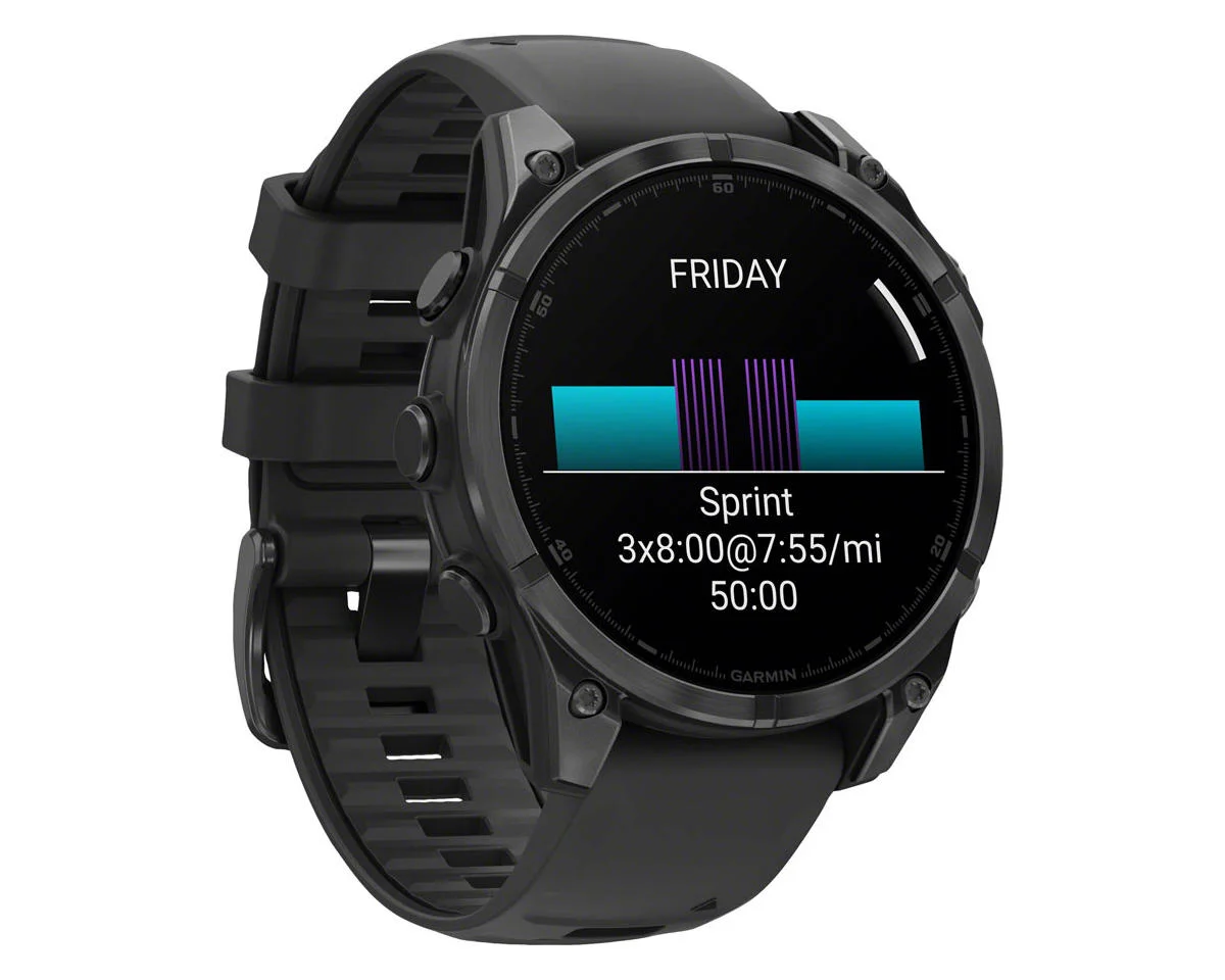 Garmin fenix 8 GPS Smartwatch (Slate Grey/Black) (47mm Case) - view 3